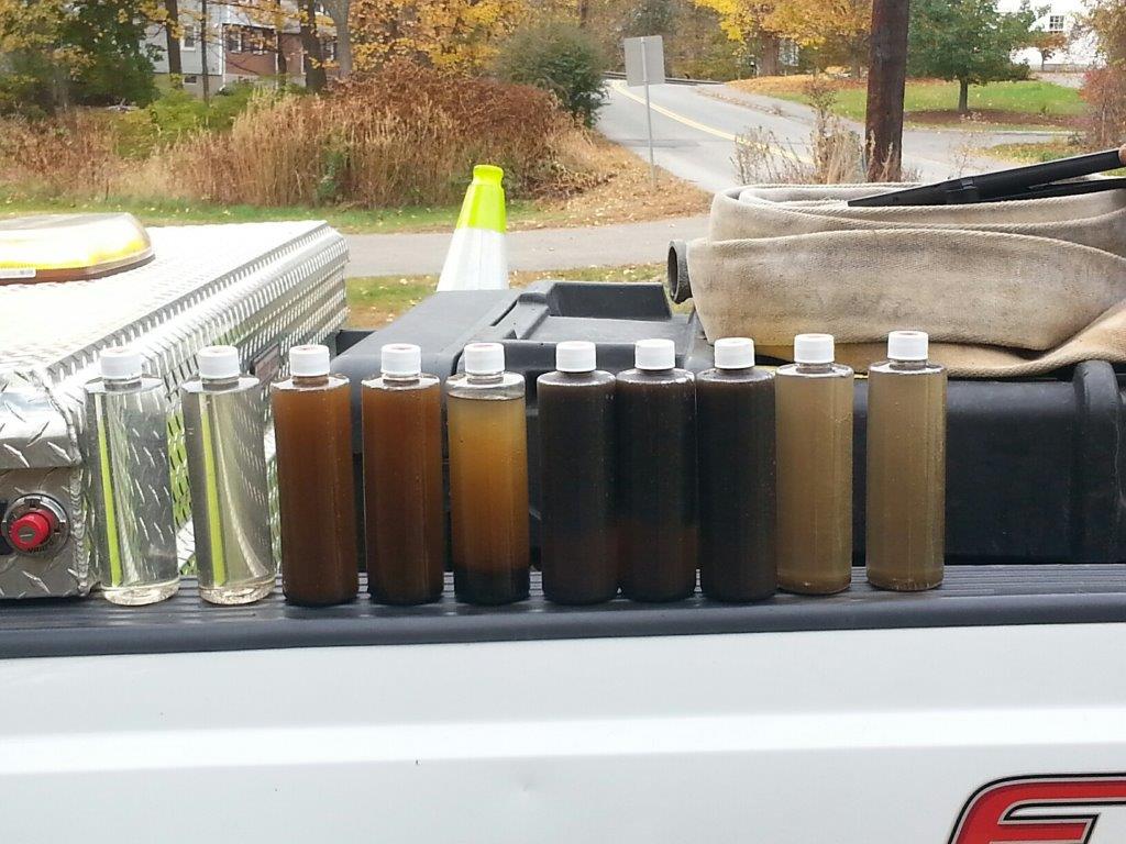 Ice pigging results of 1 segment