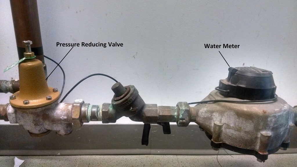Pressure Reducer with Water Meter
